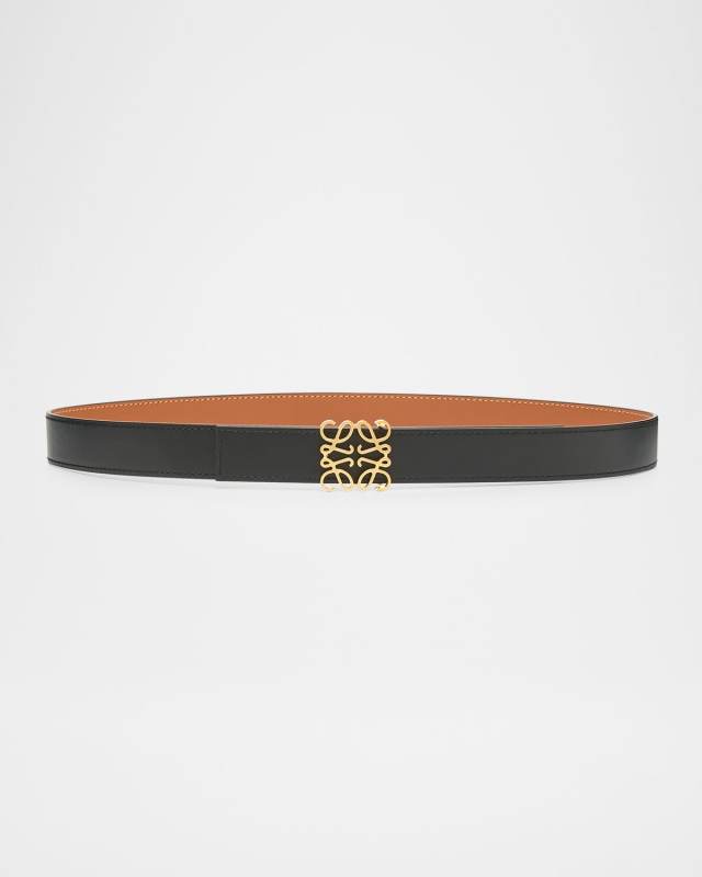 Anagram Reversible Leather Belt